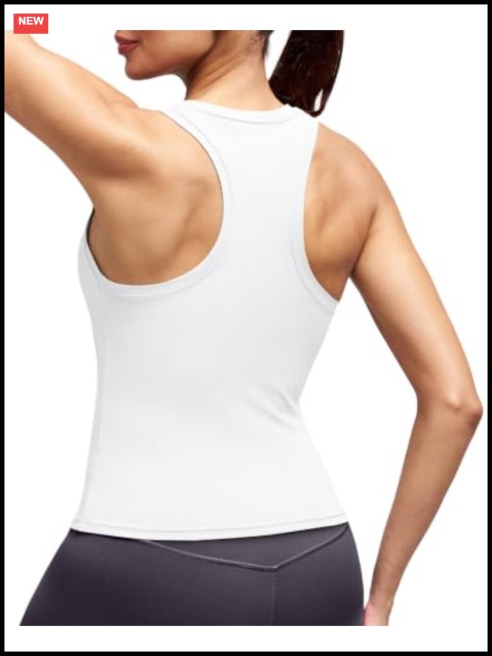 Sleeveless Racerback Tank Top Polyamide Spandex Workout